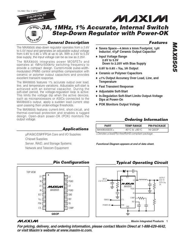 MAX8505 Maxim Integrated