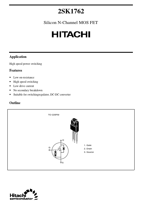 2SK1762 Hitachi Semiconductor