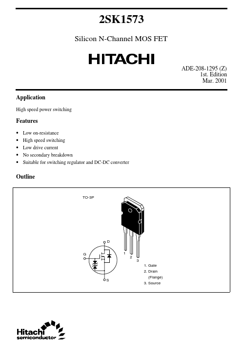 2SK1573 Hitachi Semiconductor