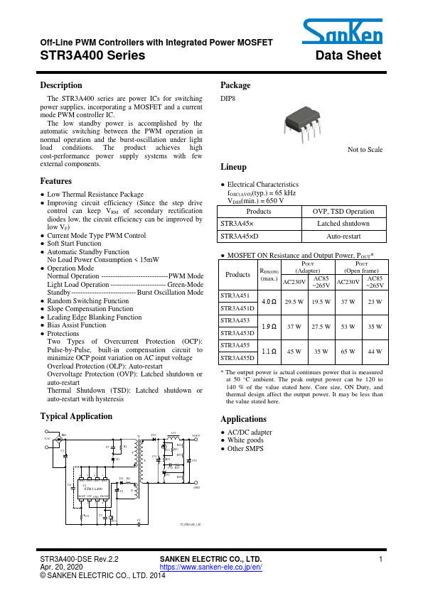 STR3A451D Sanken