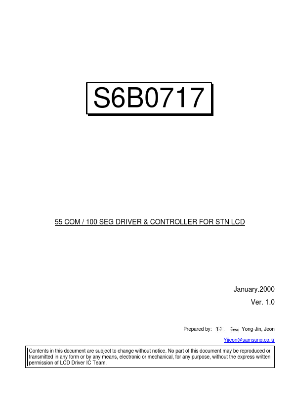 S6B0717X01-B0CY Samsung semiconductor