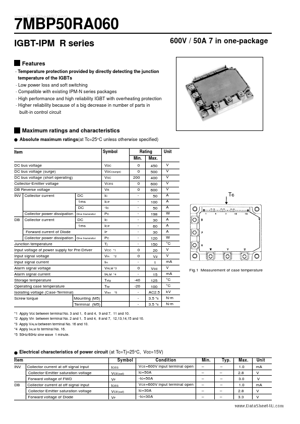 <?=7MBP50RA060?> डेटा पत्रक पीडीएफ