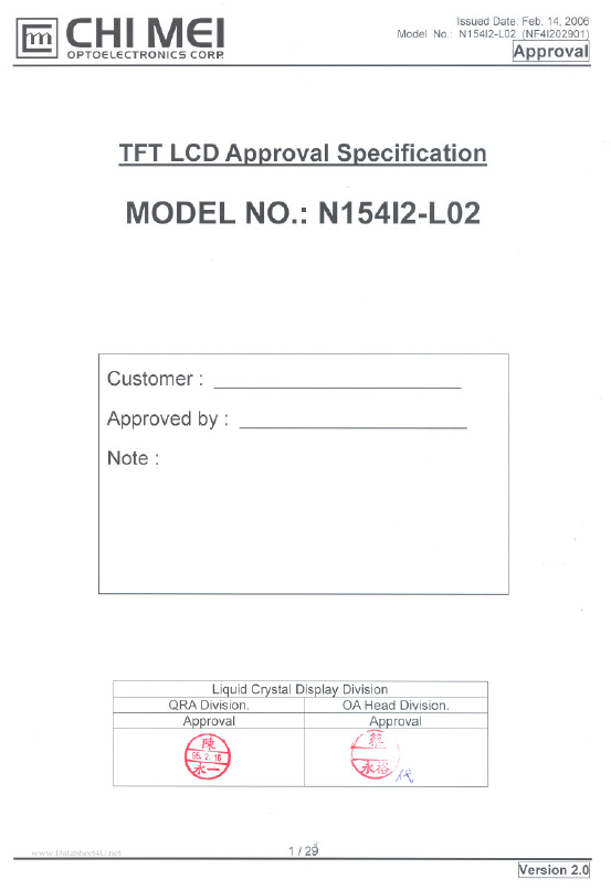 N154I2-L02 CHI MEI