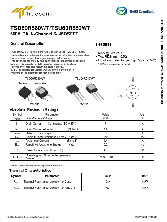 TSU60R580WT