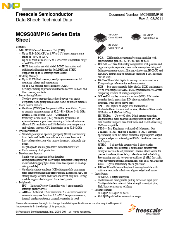 MC9S08MP16