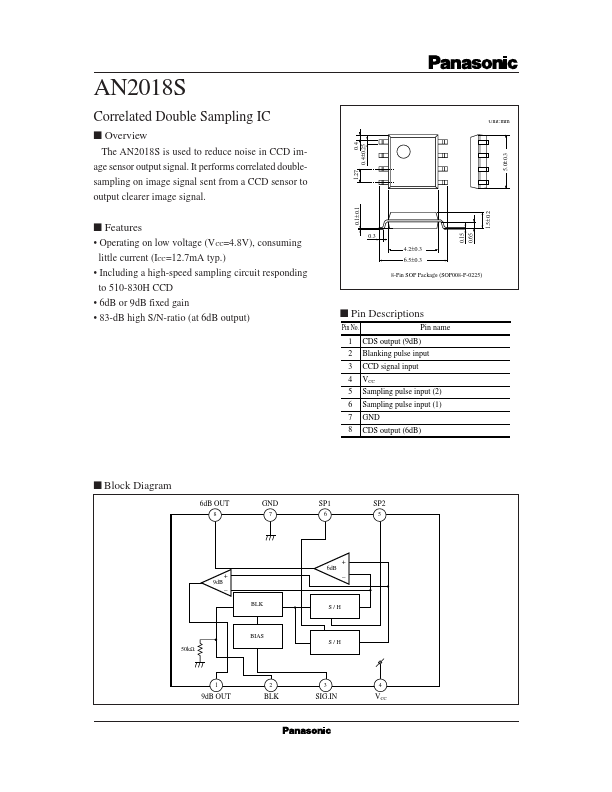 AN2018S Panasonic Semiconductor