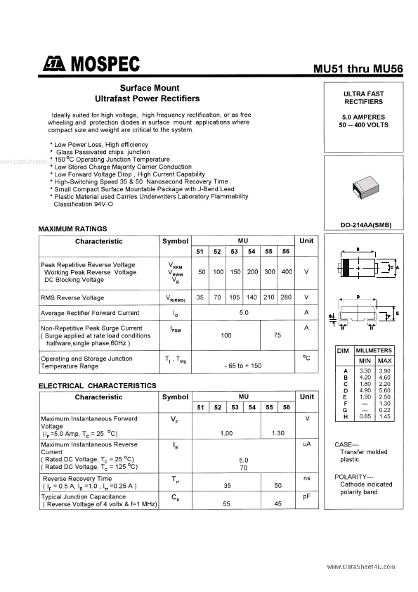 MU56 Mospec Semiconductor