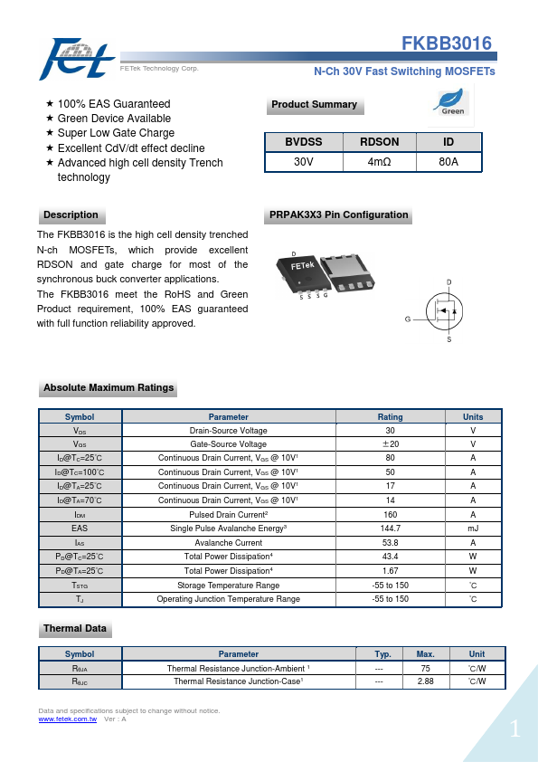 FKBB3016 FETek