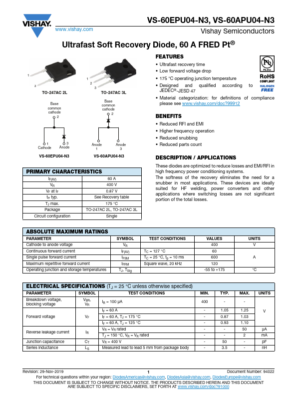 <?=VS-60APU04-N3?> डेटा पत्रक पीडीएफ