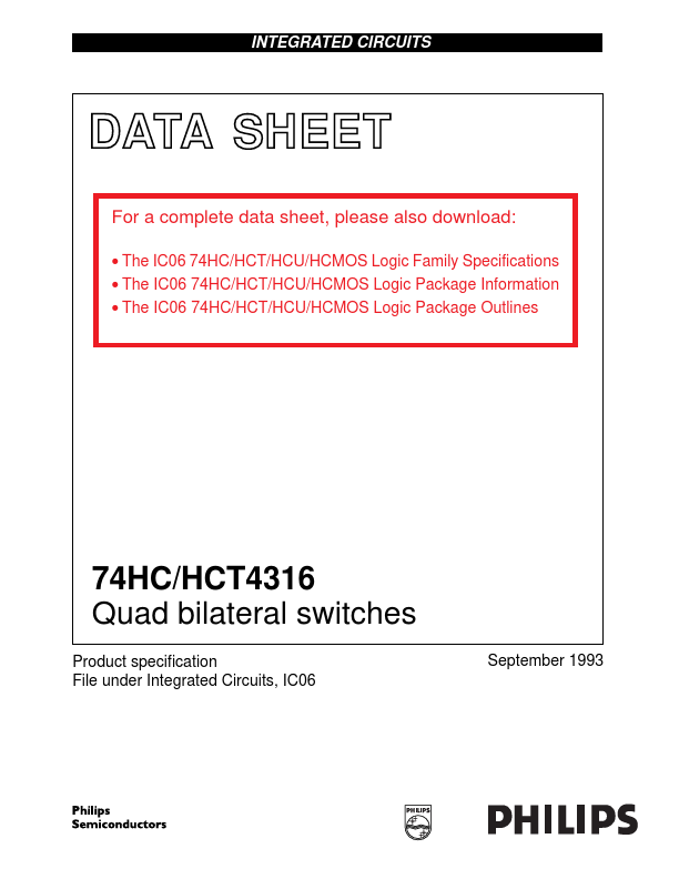 <?=74HCT4316?> डेटा पत्रक पीडीएफ