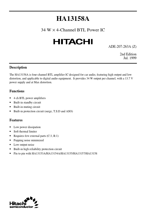 HA13158A Hitachi Semiconductor