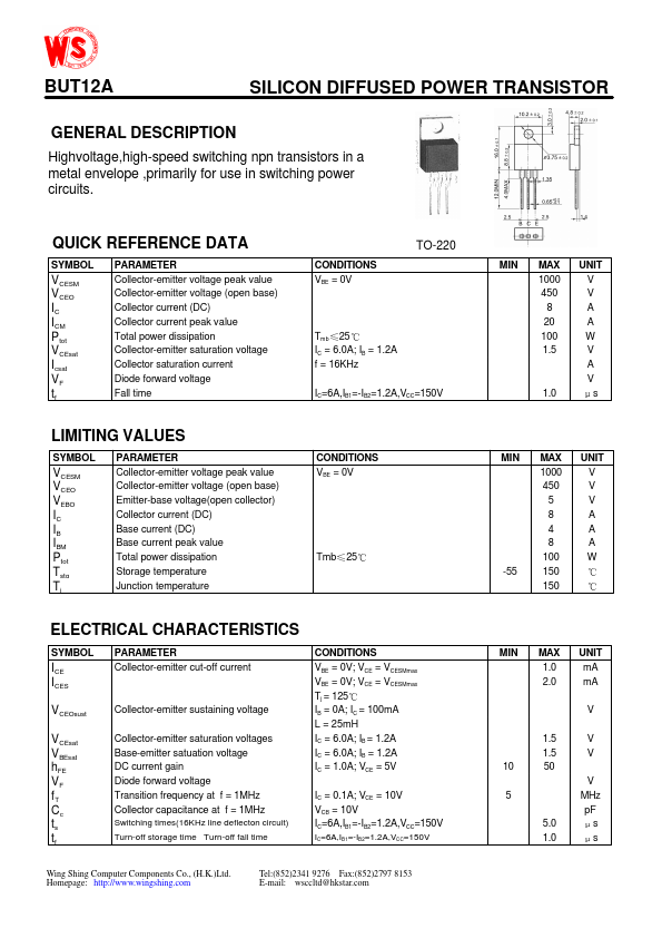 BUT12A Wing Shing Computer Components