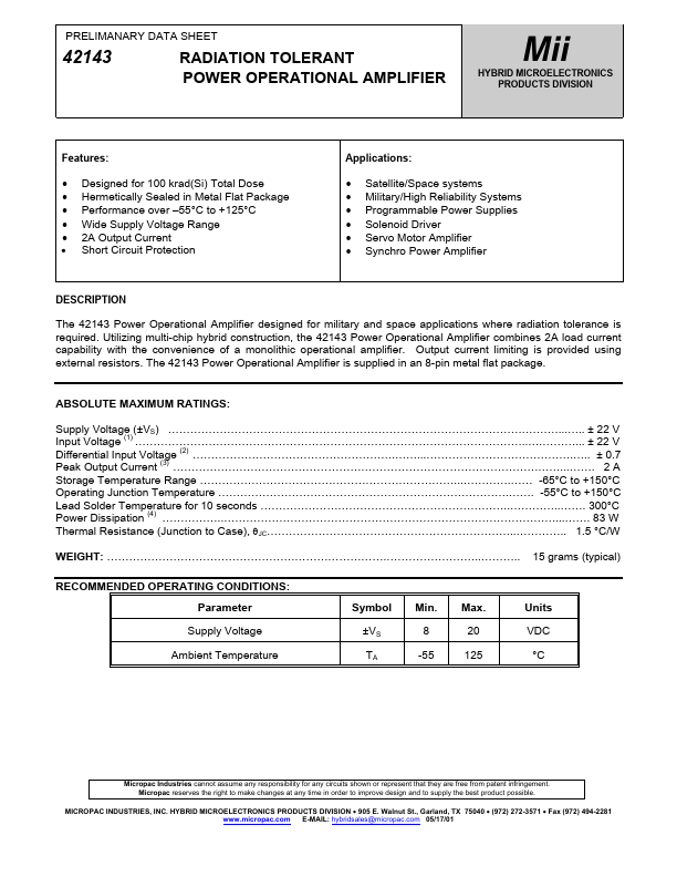 42143 Micropac Industries