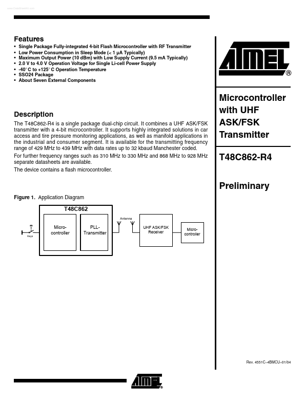 T48C862-R4 ATMEL Corporation