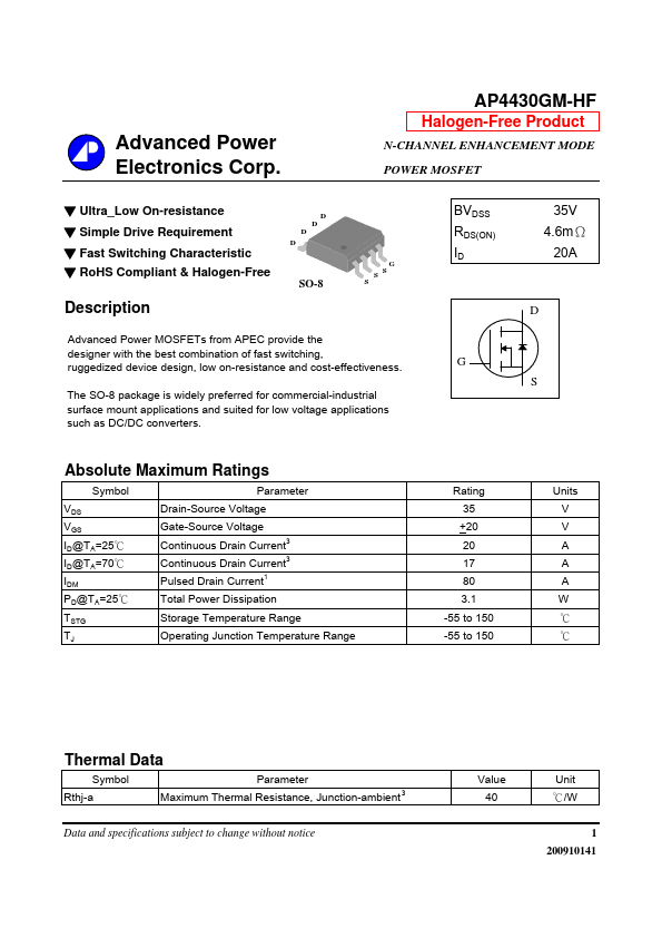 AP4430GM-HF