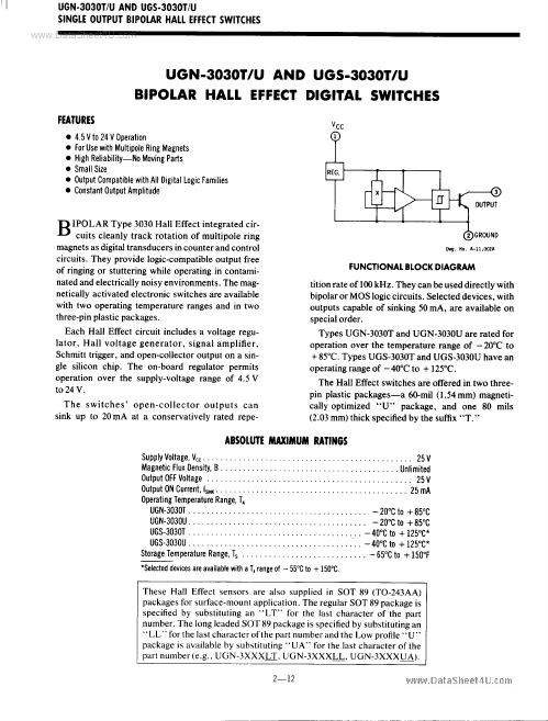 <?=UGN-3030T?> डेटा पत्रक पीडीएफ