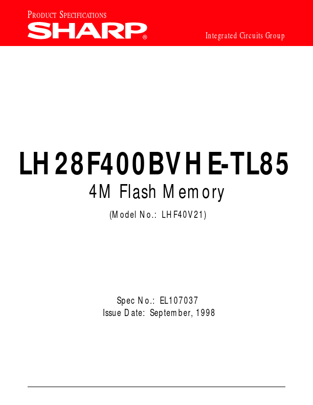 LH28F400BVHE-TL85