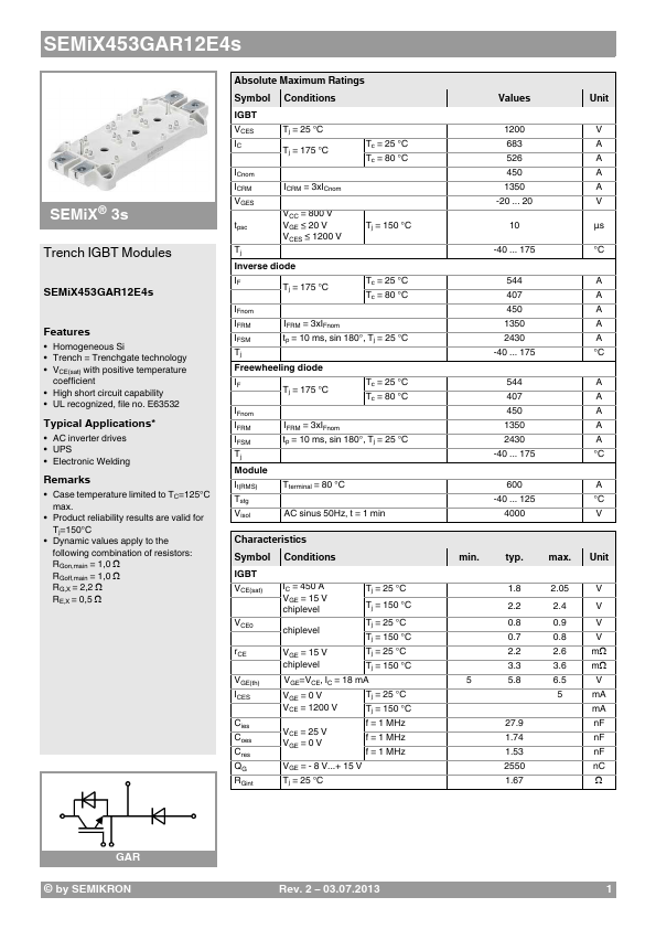 SEMIX453GAR12E4S