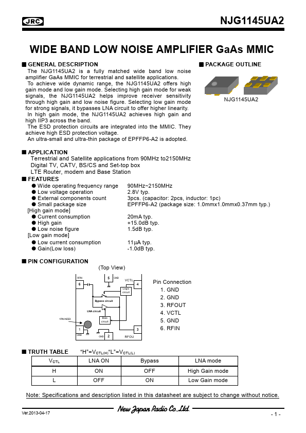 NJG1145UA2