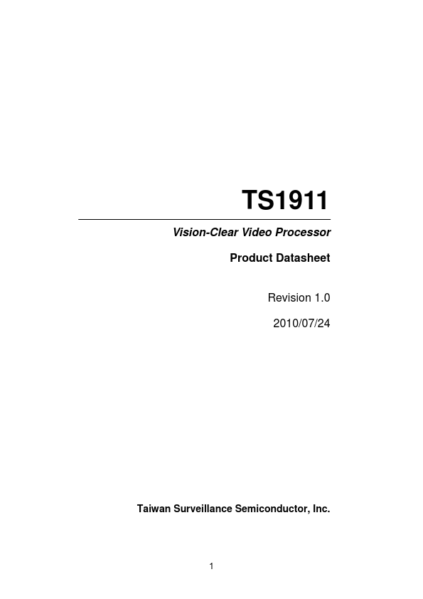 TS1911 Taiwan Surveillance Semiconductor