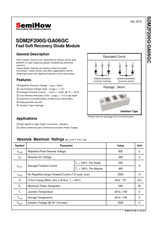 SDM2F200GA06GC