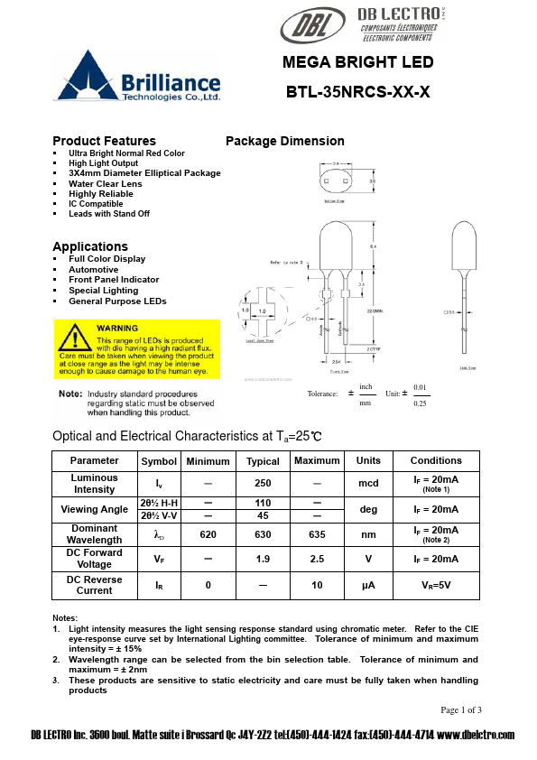 BTL-35NRCS-xx-x