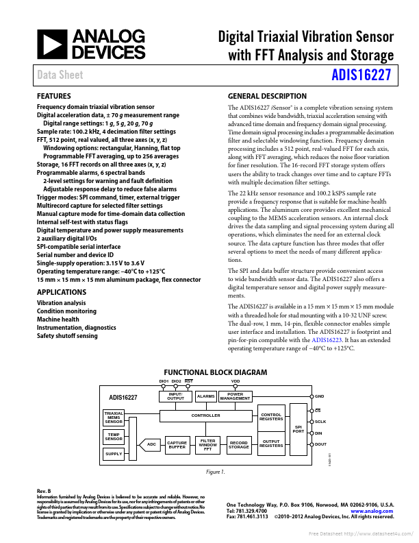 ADIS16227 Analog Devices