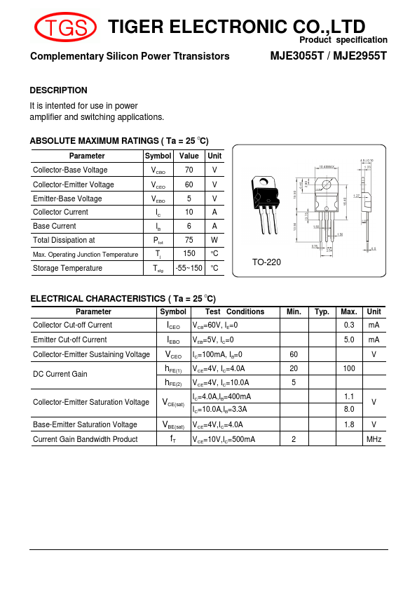 MJE3055T