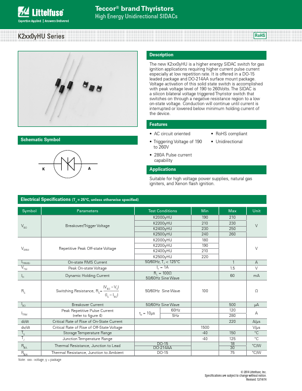 K2500GHU Littelfuse