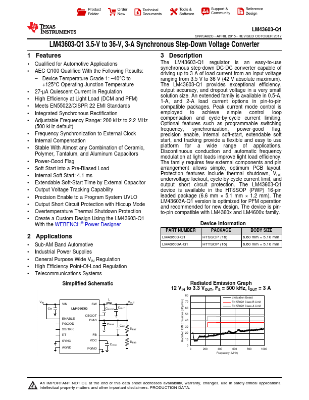 LM43603-Q1 Texas Instruments