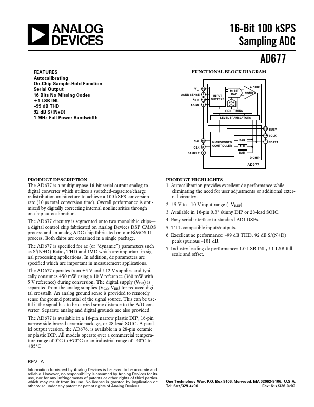 AD677 Analog Devices