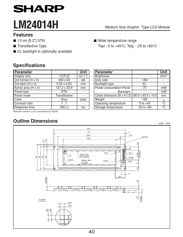 LM24014 Sharp Electrionic Components