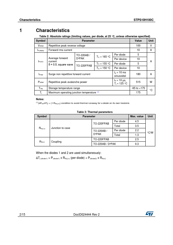 STPS10H100C