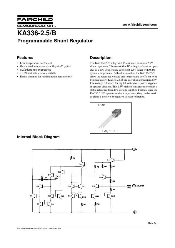 KA336-2.5B Fairchild Semiconductor