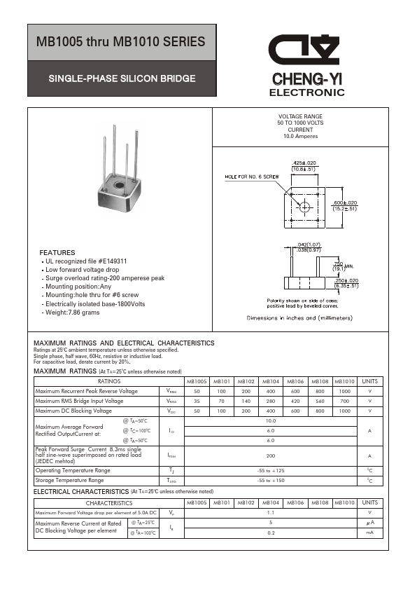 MB1005 CHENG-YI