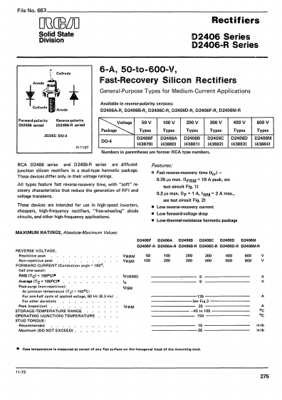 D2406D-R RCA