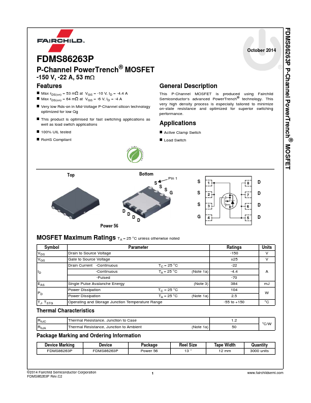 <?=FDMS86263P?> डेटा पत्रक पीडीएफ