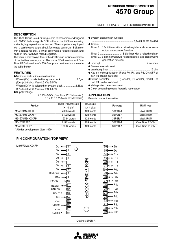 M34570E8FP