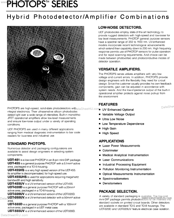 UDT-555 UDT Sensors