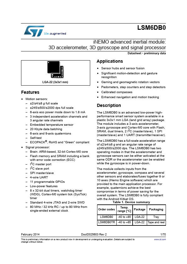 LSM6DB0