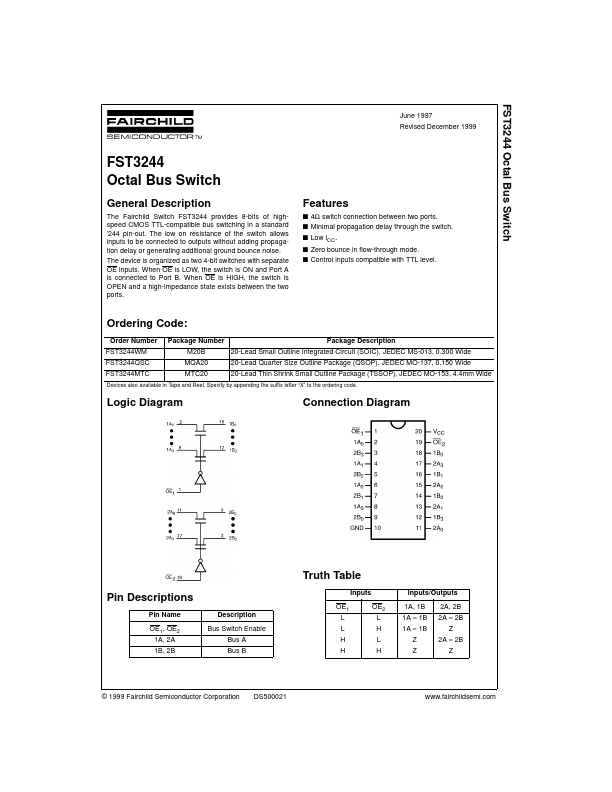 FST3244WM Fairchild Semiconductor