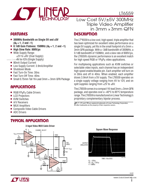 LT6559 Linear Technology