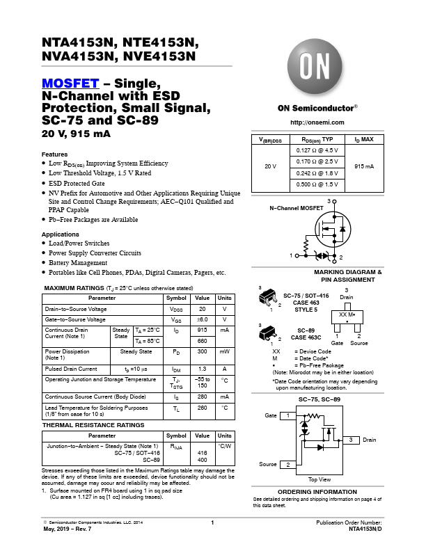 <?=NTA4153N?> डेटा पत्रक पीडीएफ