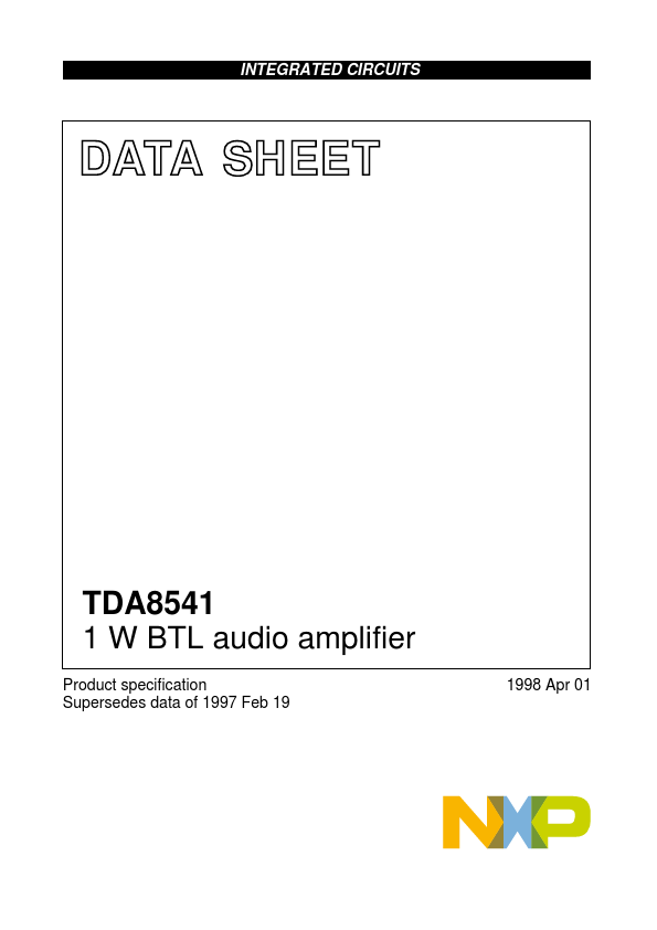 <?=TDA8541?> डेटा पत्रक पीडीएफ