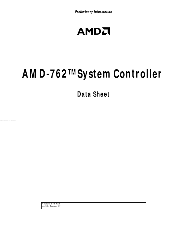 <?=AMD-762?> डेटा पत्रक पीडीएफ