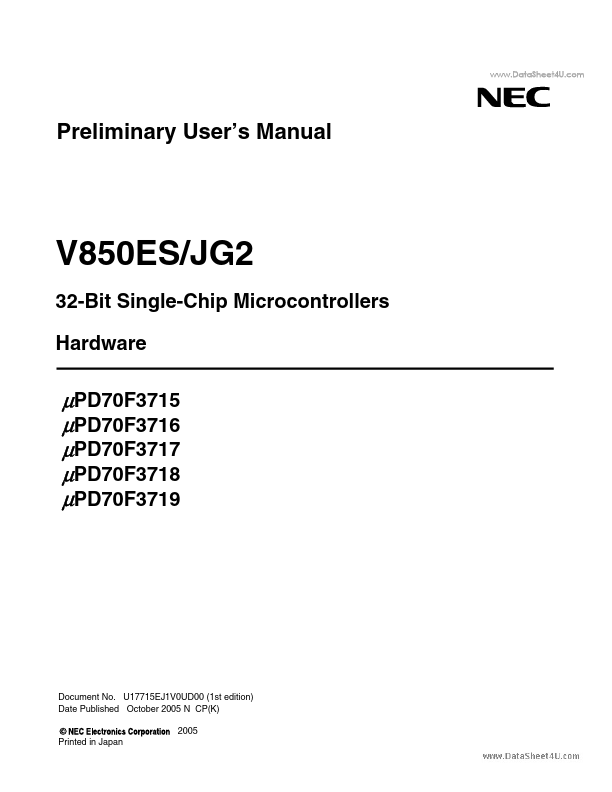 UPD70F3717 NEC Electronics