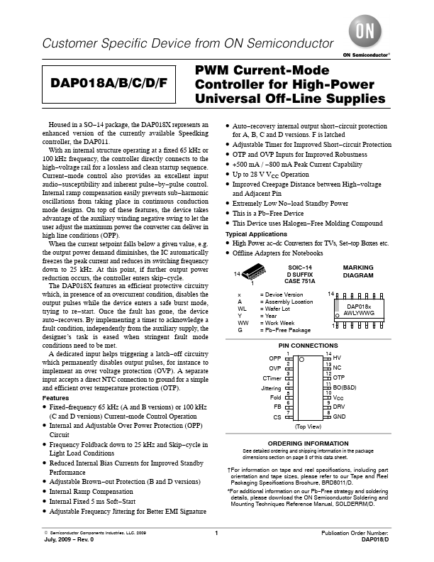 DAP018D ON Semiconductor