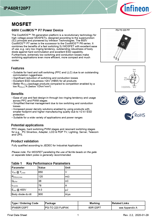 IPA60R120P7