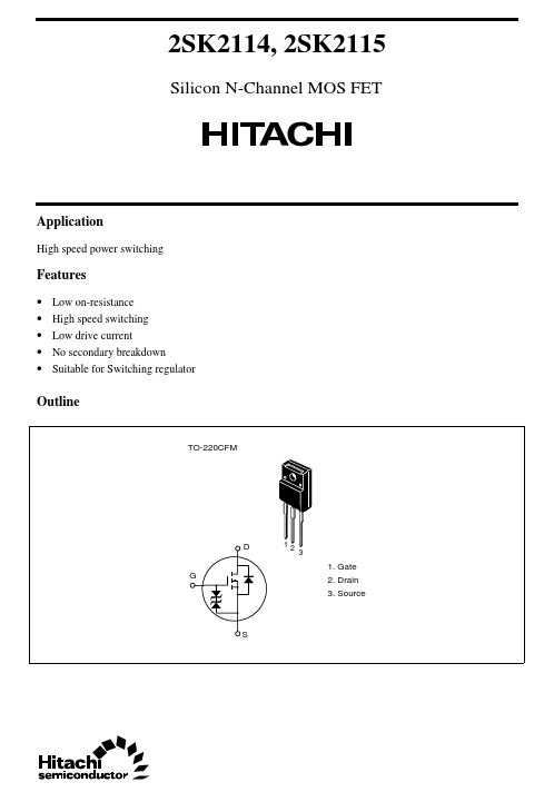 K2115 Hitachi Semiconductor