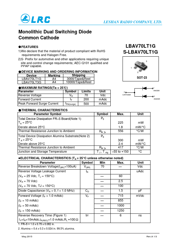 LBAV70LT1G